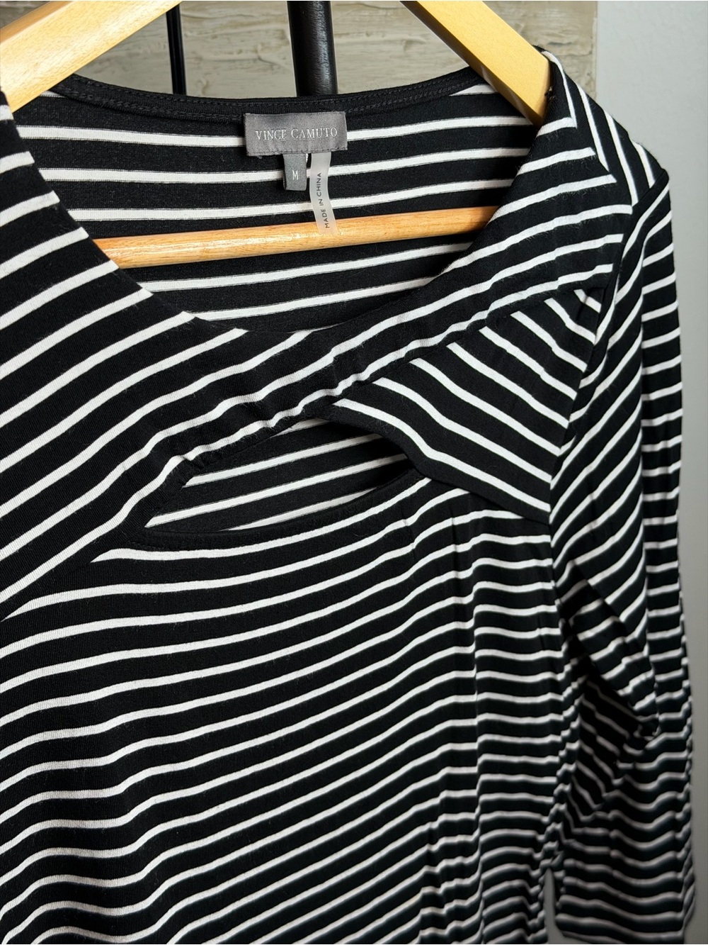Vince Camuto | Tops | 34 Sleeve

Black And White Striped Shirt... - Picture 3 of 4